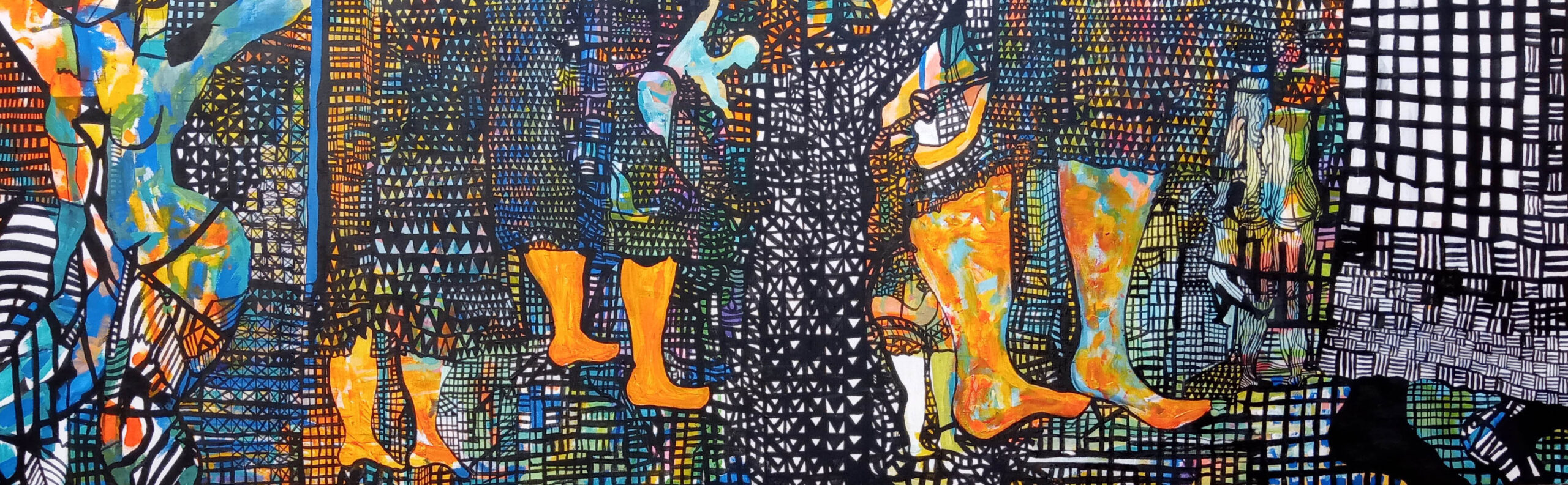 Going Home, Acrylicon Canvas, 65x200cm, 2021